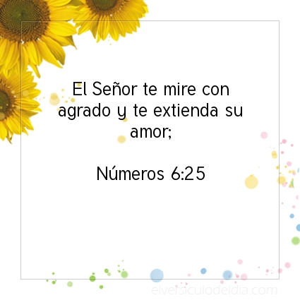 Imagen El versiculo del dia Números 6:25