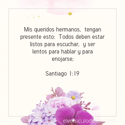 Imagen El versiculo del dia Santiago 1:19