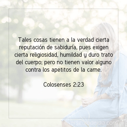 Imagen El versiculo del dia Colosenses 2:23