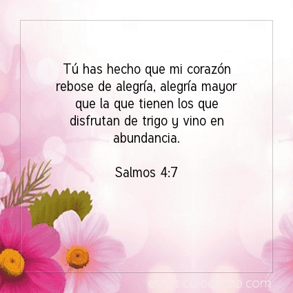 Imagen El versiculo del dia Salmos 4:7