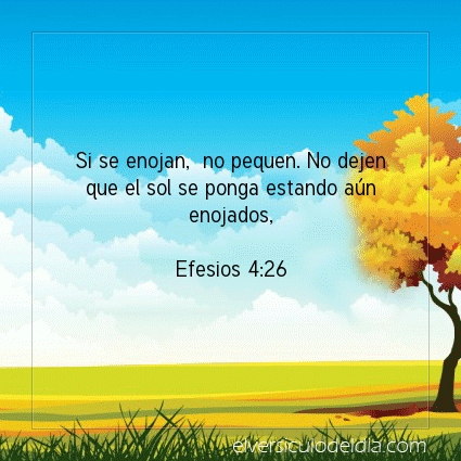 Imagen El versiculo del dia Efesios 4:26