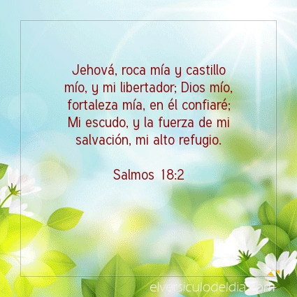 Imagen El versiculo del dia Salmos 18:2