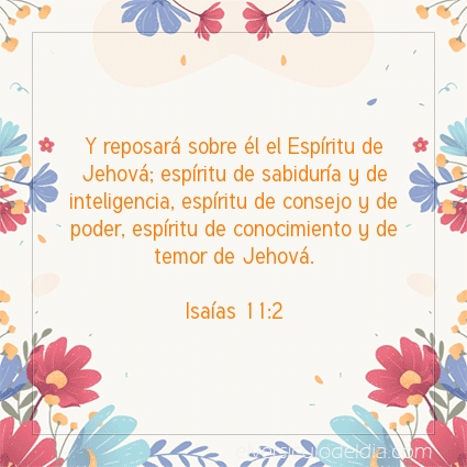 Imagen El versiculo del dia Isaías 11:2