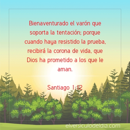 Imagen El versiculo del dia Santiago 1:12