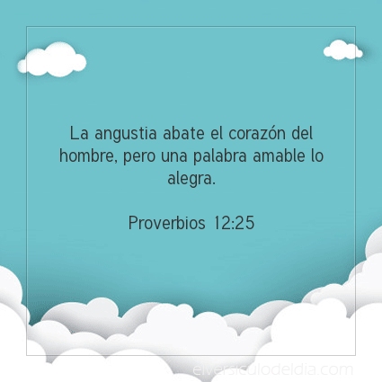 Imagen El versiculo del dia Proverbios 12:25