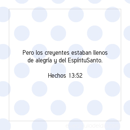 Imagen El versiculo del dia Hechos 13:52