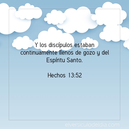 Imagen El versiculo del dia Hechos 13:52