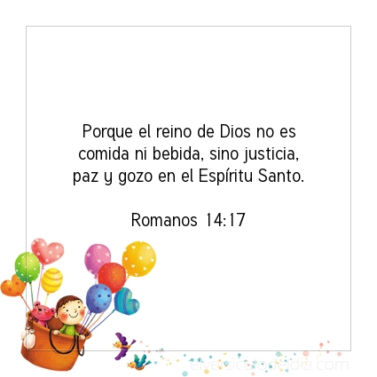 Imagen El versiculo del dia Romanos 14:17