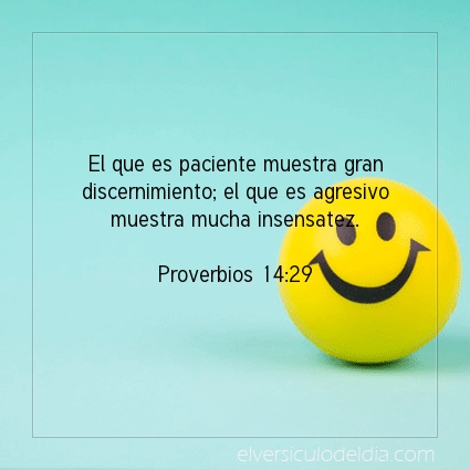 Imagen El versiculo del dia Proverbios 14:29