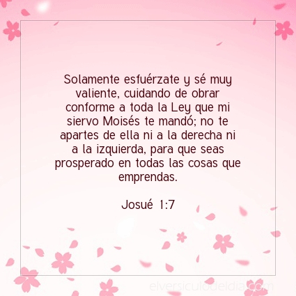 Imagen El versiculo del dia Josué 1:7