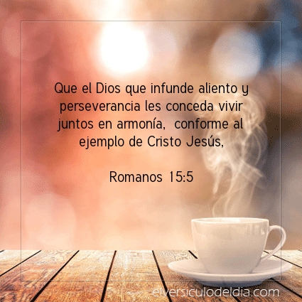 Imagen El versiculo del dia Romanos 15:5