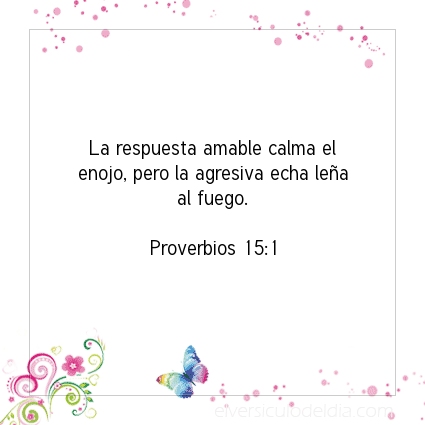Imagen El versiculo del dia Proverbios 15:1