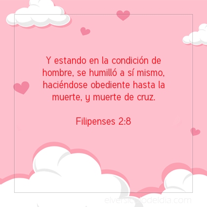 Imagen El versiculo del dia Filipenses 2:8