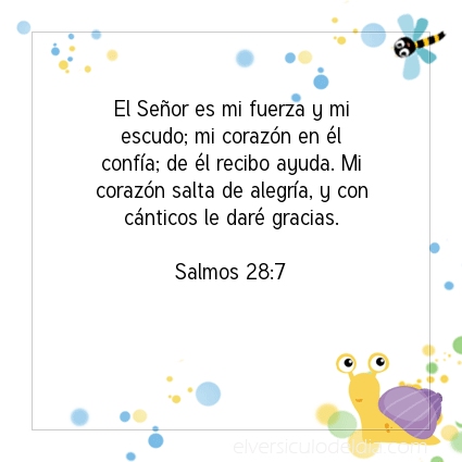Imagen El versiculo del dia Salmos 28:7