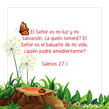 Imagen El versiculo del dia Salmos 27:1