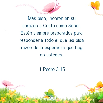 Imagen El versiculo del dia 1 Pedro 3:15