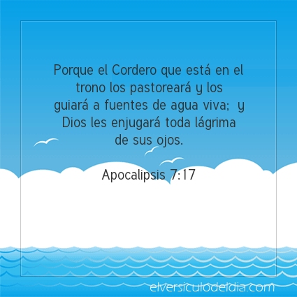 Imagen El versiculo del dia Apocalipsis 7:17