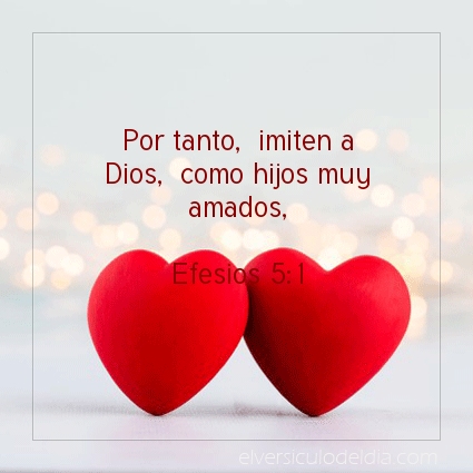 Imagen El versiculo del dia Efesios 5:1
