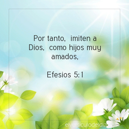 Imagen El versiculo del dia Efesios 5:1