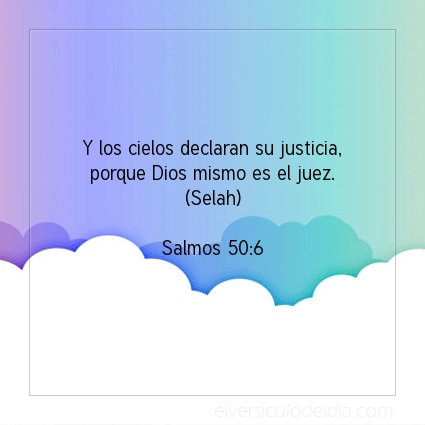 Imagen El versiculo del dia Salmos 50:6