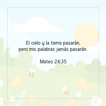 Imagen El versiculo del dia Mateo 24:35