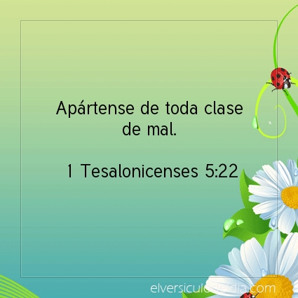 Imagen El versiculo del dia 1 Tesalonicenses 5:22