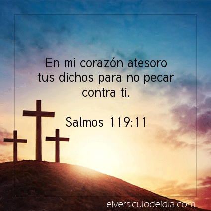 Imagen El versiculo del dia Salmos 119:11