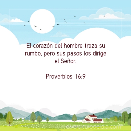 Imagen El versiculo del dia Proverbios 16:9