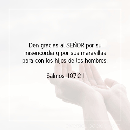 Imagen El versiculo del dia Salmos 107:21