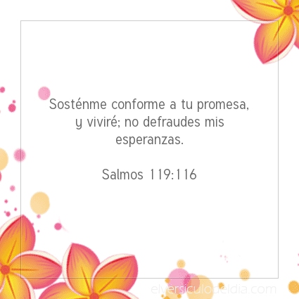 Imagen El versiculo del dia Salmos 119:116