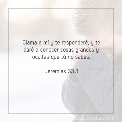 Imagen El versiculo del dia Jeremías 33:3