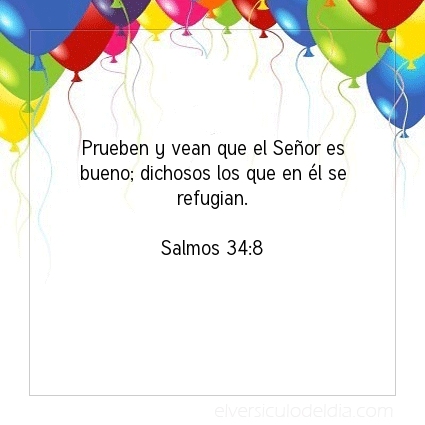 Imagen El versiculo del dia Salmos 34:8