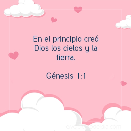 Imagen El versiculo del dia Génesis 1:1