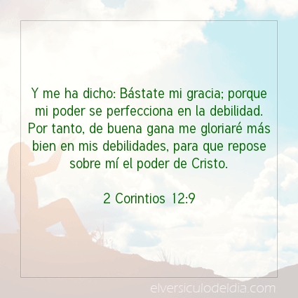 Imagen El versiculo del dia 2 Corintios 12:9