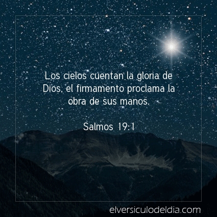 Imagen El versiculo del dia Salmos 19:1