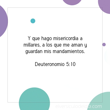 Imagen El versiculo del dia Deuteronomio 5:10