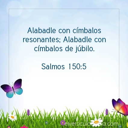 Imagen El versiculo del dia Salmos 150:5