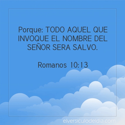 Imagen El versiculo del dia Romanos 10:13