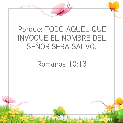 Imagen El versiculo del dia Romanos 10:13