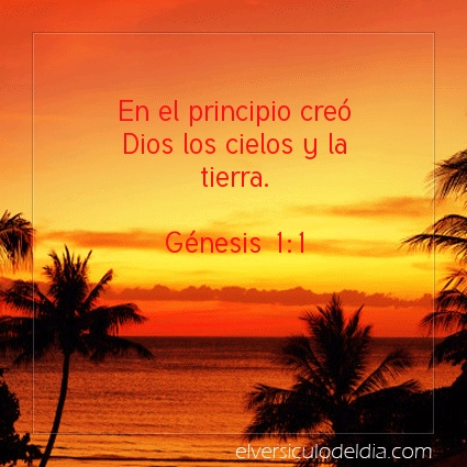 Imagen El versiculo del dia Génesis 1:1