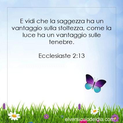 Ecclesiaste 2:13 NR94 - Immagine Versetto del Giorno