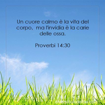 Proverbi 14:30 NR94 - Immagine Versetto del Giorno