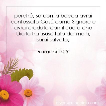 Romani 10:9 NR94 - Immagine Versetto del Giorno