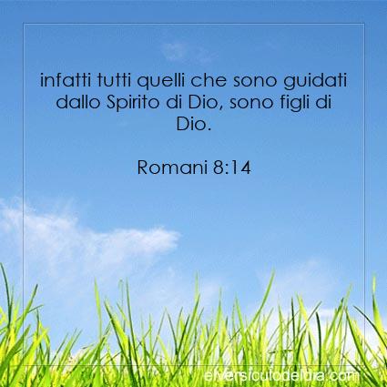 Romani 8:14 NR94 - Immagine Versetto del Giorno