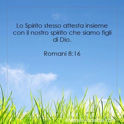 Romani 8:16 NR94 - Immagine Versetto del Giorno