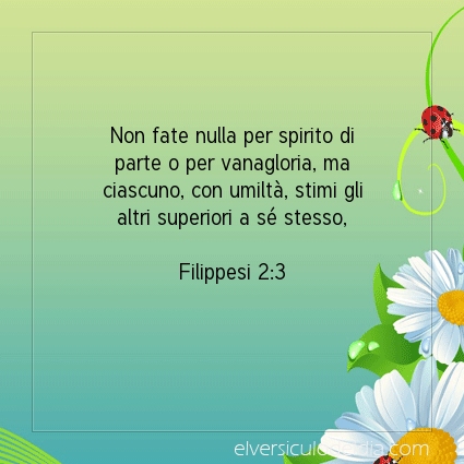 Immagine Versetto del Giorno Filippesi 2:3