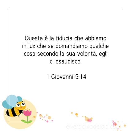 Immagine Versetto del Giorno 1 Giovanni 5:14