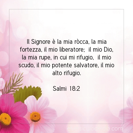 Immagine Versetto del Giorno Salmi 18:2