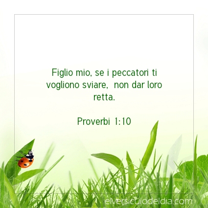 Immagine Versetto del Giorno Proverbi 1:10