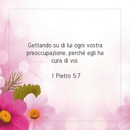 Immagine Versetto del Giorno 1 Pietro 5:7